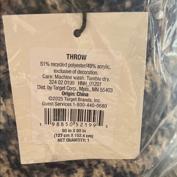 💙 Cozy Blue Grid Throw Blanket 💙
by Hearth & Hand™ with Magnolia - Picture 3 of 5